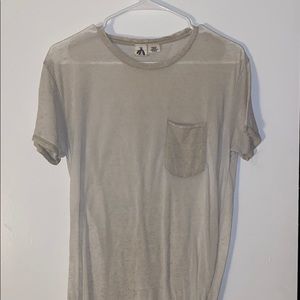 S • Urban Outfitters • Cream/Tan Hemline T Shirt